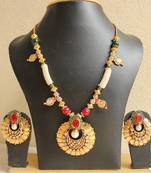 Gorgeous Royal Huge Bali Ruyb Coin Pendant Necklace Set