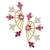 Multi_Color 7 pair of earrings including 1 interchangeable 6 in 1 pack