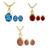 Multi-Colour Combo of  Pendants with Chain & Earrings