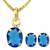 Multi-Colour Combo of  Pendants with Chain & Earrings