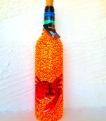 Recycle.Reuse.Rehyderate-SANDY CRAB-hand-painted bottles