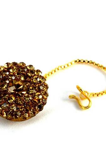 Rajasthani Lakh Borla With Rhinestones Embedded