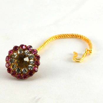 Rajasthani Lakh Borla With Rhinestones Embedded 1