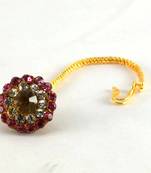 Rajasthani Lakh Borla With Rhinestones Embedded