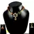 Rajasthani Lakh Necklase With Earing With Rhinestones Embedded