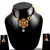 Rajasthani Lakh Necklase With Earing With Rhinestones Embedded