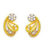 Sterling Silver Fancy Flower Shape Earring