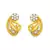 Sterling Silver Fancy Flower Shape Earring