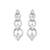 Sterling Silver Cool Eight Stone Simple Look Siamond Earring