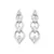 Sterling Silver Cool Eight Stone Simple Look Siamond Earring