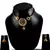Rajasthani Lakh Necklase With Earing With Rhinestones Embedded