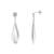 Sterling Silver Danglling Due Droop Shape Diamond Earring