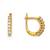 Sterling Silver Fancy Bali Look Diamond Earring