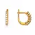Sterling Silver Fancy Bali Look Diamond Earring