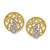 Sterling Silver Antic Crafted Pecacok Diamond Earring