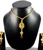 Micro Gold Platted Necklase With Earing