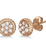 Pink Gold Plated Traditional Shape Earring