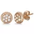 Pink Gold Plated Traditional Shape Earring