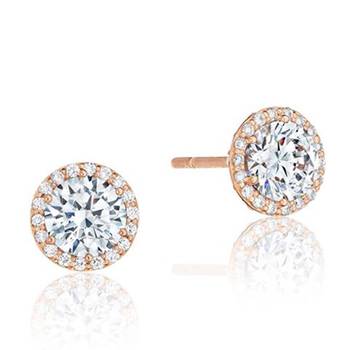 Pink Gold Plated Traditional Shape Earring 1