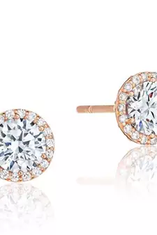 Pink Gold Plated Traditional Shape Earring