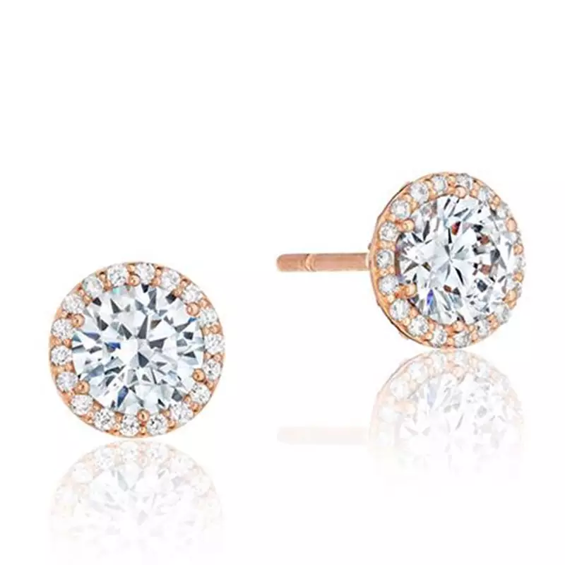 Pink Gold Plated Traditional Shape Earring
