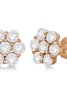 Pink Gold Plated Traditional Shape Earring