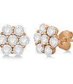 Pink Gold Plated Traditional Shape Earring