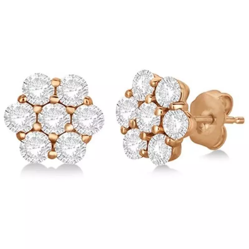 Pink Gold Plated Traditional Shape Earring