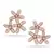 Pink Gold Plated Flower Shape Earring