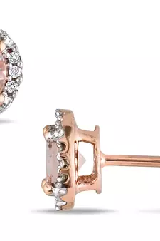 Pink Gold Plated Earring