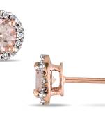 Pink Gold Plated Earring