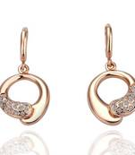Lovely  Pink Gold Plated Shape Earring