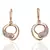 Lovely  Pink Gold Plated Shape Earring