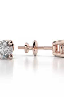 Traditional Pink Gold Plated Earring