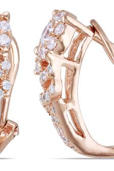 Traditional Pink Gold Plated Earring