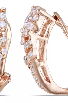 Traditional Pink Gold Plated Earring