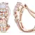 Traditional Pink Gold Plated Earring