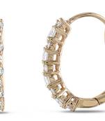 Traditional Pink Gold Plated Earring