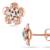 Traditional Pink Gold Plated Earring