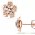 Traditional Pink Gold Plated Earring