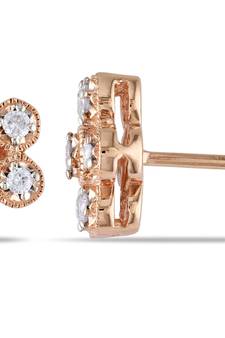 Traditional Pink Gold Plated Earring