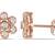 Traditional Pink Gold Plated Earring