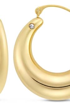 Traditional Pink Gold Plated Earring