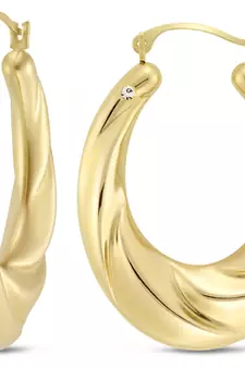 Traditional Pink Gold Plated Earring