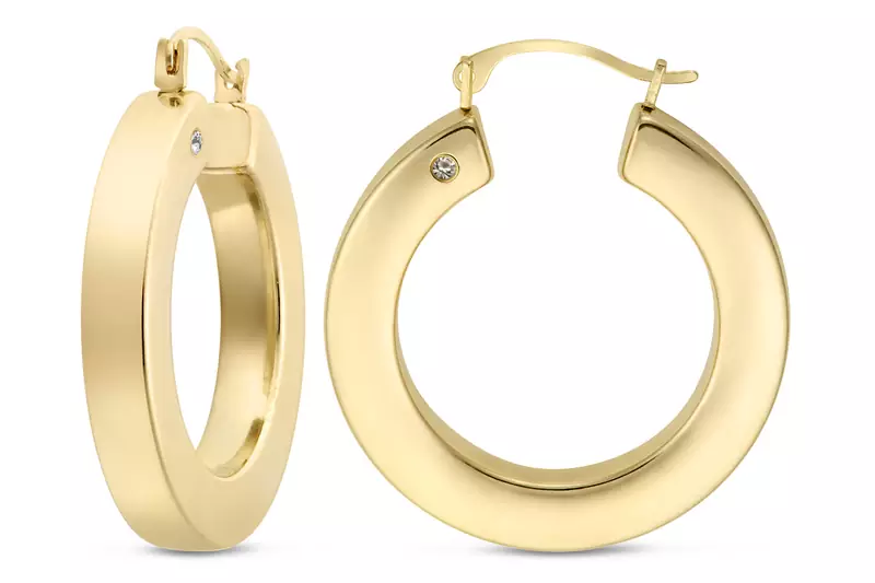 Traditional Pink Gold Plated Earring