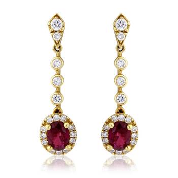 Traditional Yellow Gold Plated Earring 1