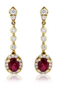 Traditional Yellow Gold Plated Earring