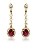 Traditional Yellow Gold Plated Earring