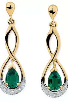 Traditional Yellow Gold Plated Earring