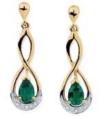 Traditional Yellow Gold Plated Earring
